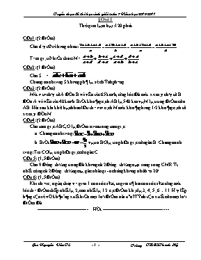 Tuyển chọn đề thi học sinh giỏi Toán 7 Năm học 2010-2011